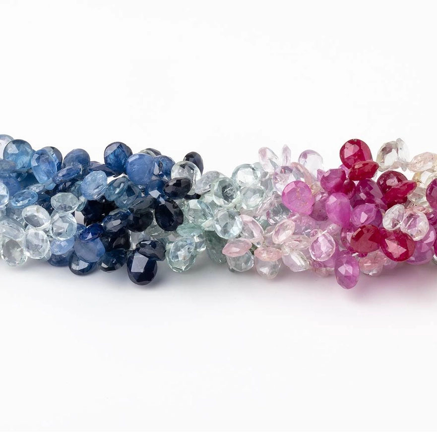 5×3-6x4mm Fancy Sapphire Faceted Pear