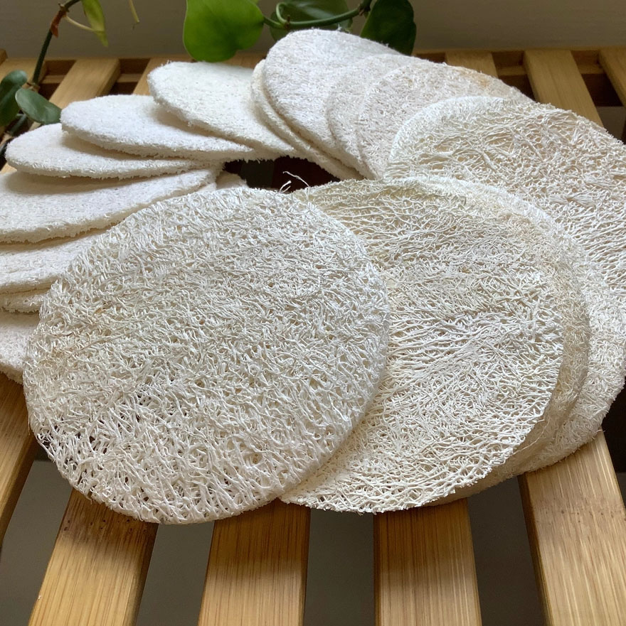 CAKE FACE SOAPING – Loofah Facial Disc