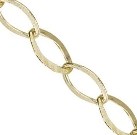 14K/20 Gold-filled 3mm Flat Cable Chain HAL31090F