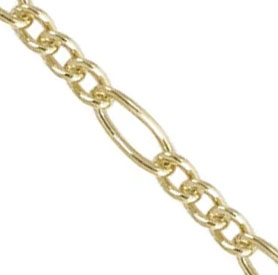 14k/20 Gold-filled Figaro Chain 2mm HAL320FIG1 14k/20 Gold-filled Figaro Chain 2mm HAL320FIG1