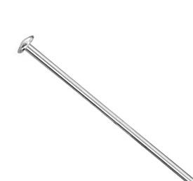 925 Sterling Silver Flat Headpin 1in 24 gauge HALSHP21