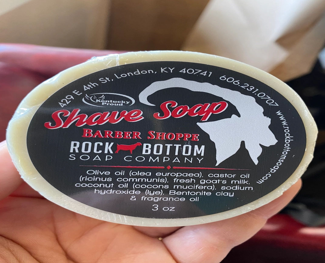 Rock Bottom Soap – Shave Bar Soap Barber Shoppe Scent RBSBARSSB