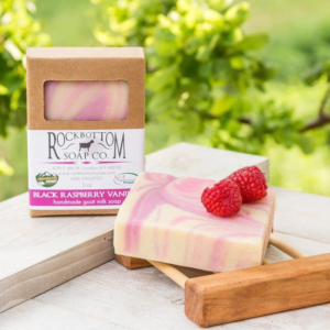 Rock Bottom Soap – Black Raspberry Vanilla Goat Milk Soap RBSBRVBS