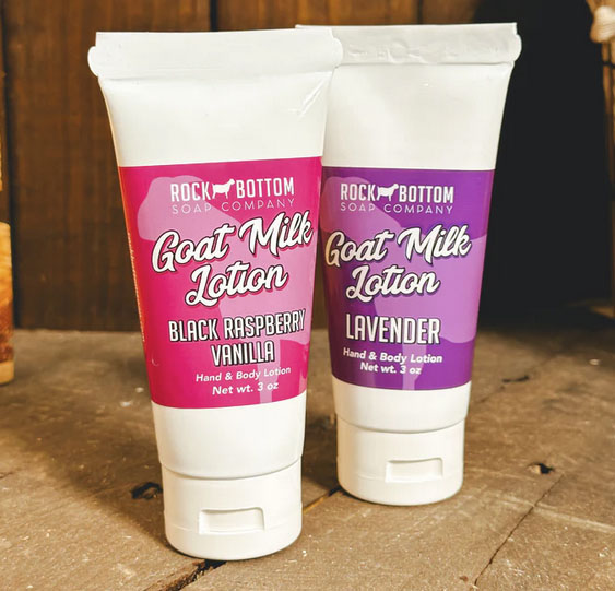 Rock Bottom Soap – Black Raspberry Vanilla Goat Milk Lotion 3oz RBSBRVL3-300 Rock Bottom Soap – Black Raspberry Vanilla Goat Milk Lotion 3oz RBSBRVL3-300